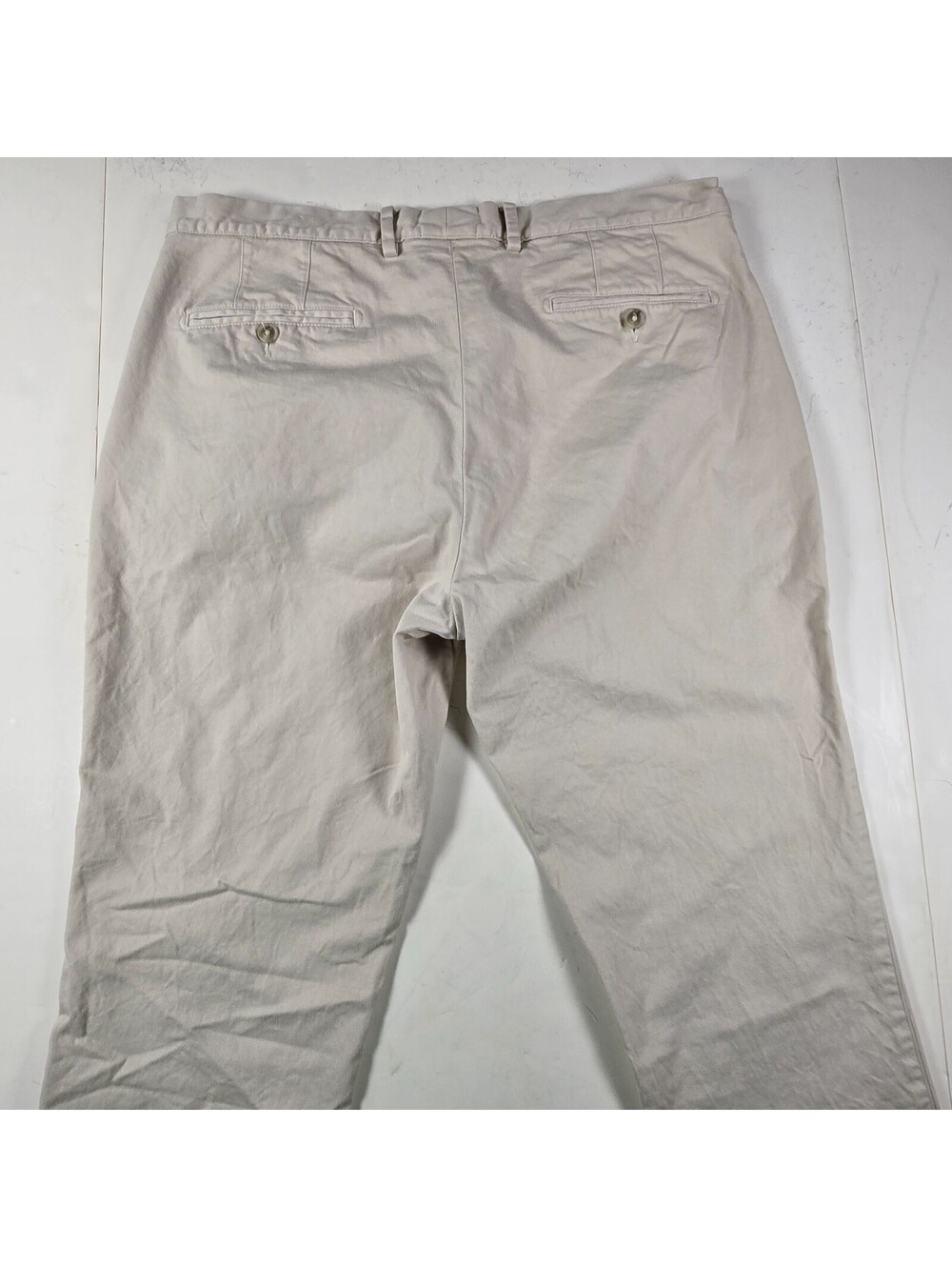 Peter Millar Pant Mens 36x27 Beige Pima Cotton Straight Chino - Picture 4 of 9